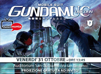 Gundam Unicorn Ep. 7 al Lucca Comics