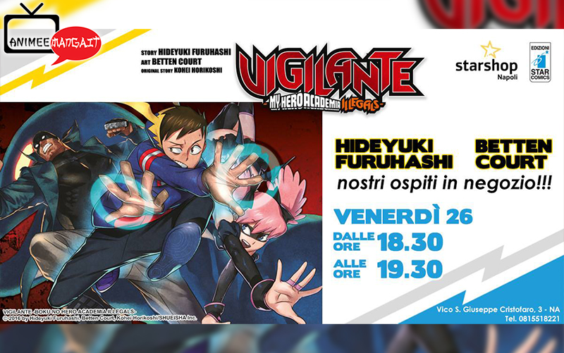 Hideyuki Furuhashi e Betten Court allo Star Shop Napoli